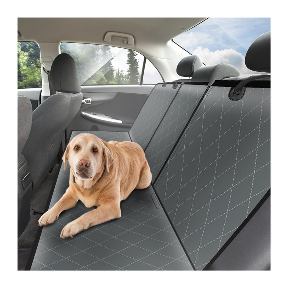 Autositzbezüge Hund Autositzbezug Mesh Pet Harness Hängematte Sicherheitsschutz Auto Rücksitzkissen Autoschondecke für Hunde(4)