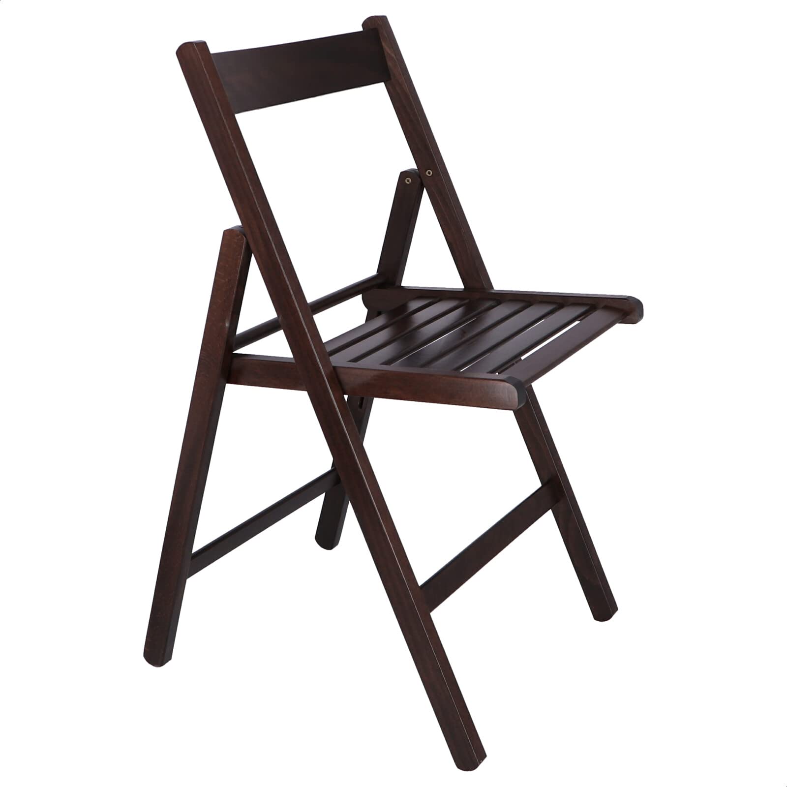 Aranaz | Silla Plegable | Diseño Moderno | Sillas Plegables y Ligeras para Exterior, Jardín o Terraza | Sillón con Reposabrazos y Respaldo | Asiento de Playa | Madera de Haya | Wengue | 43 x 47 x 79cm