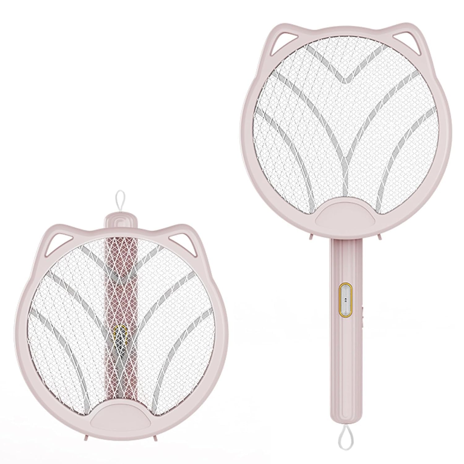 Foldable Swivel Head Design Rechargeable Mosquito Racket | Handheld Bug Zapper Electric Fly Swatter | Hangable Portable Auto Mosquito Killer Bat | Anti-Mosquito UV Light Lamp for Home & Garden-image-38