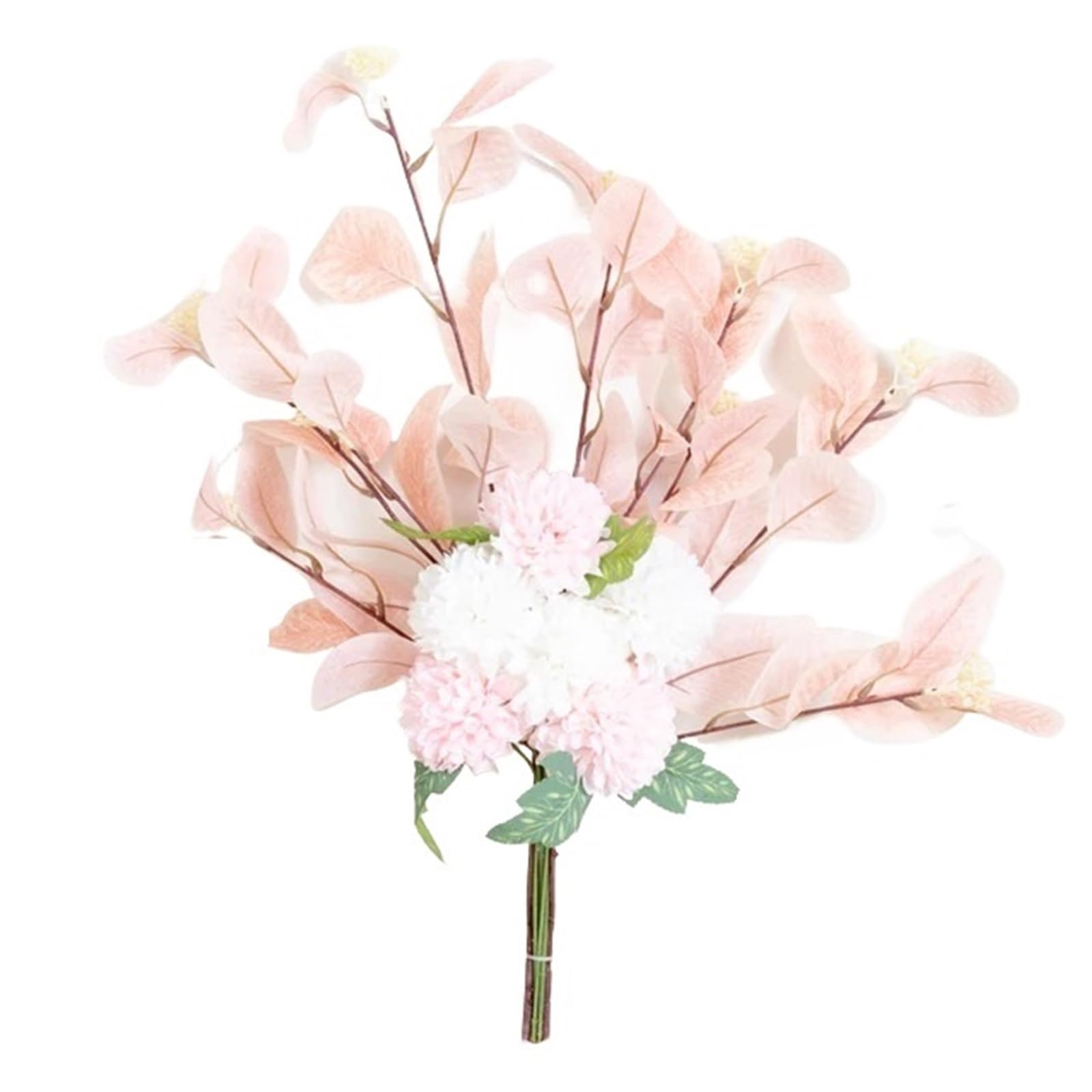 Artificial Flower Branches Artificial Flower Silk Chrysanthemum Leaf Home Vase Decoration Bouquet Wedding Arrangement Plants(Color5)