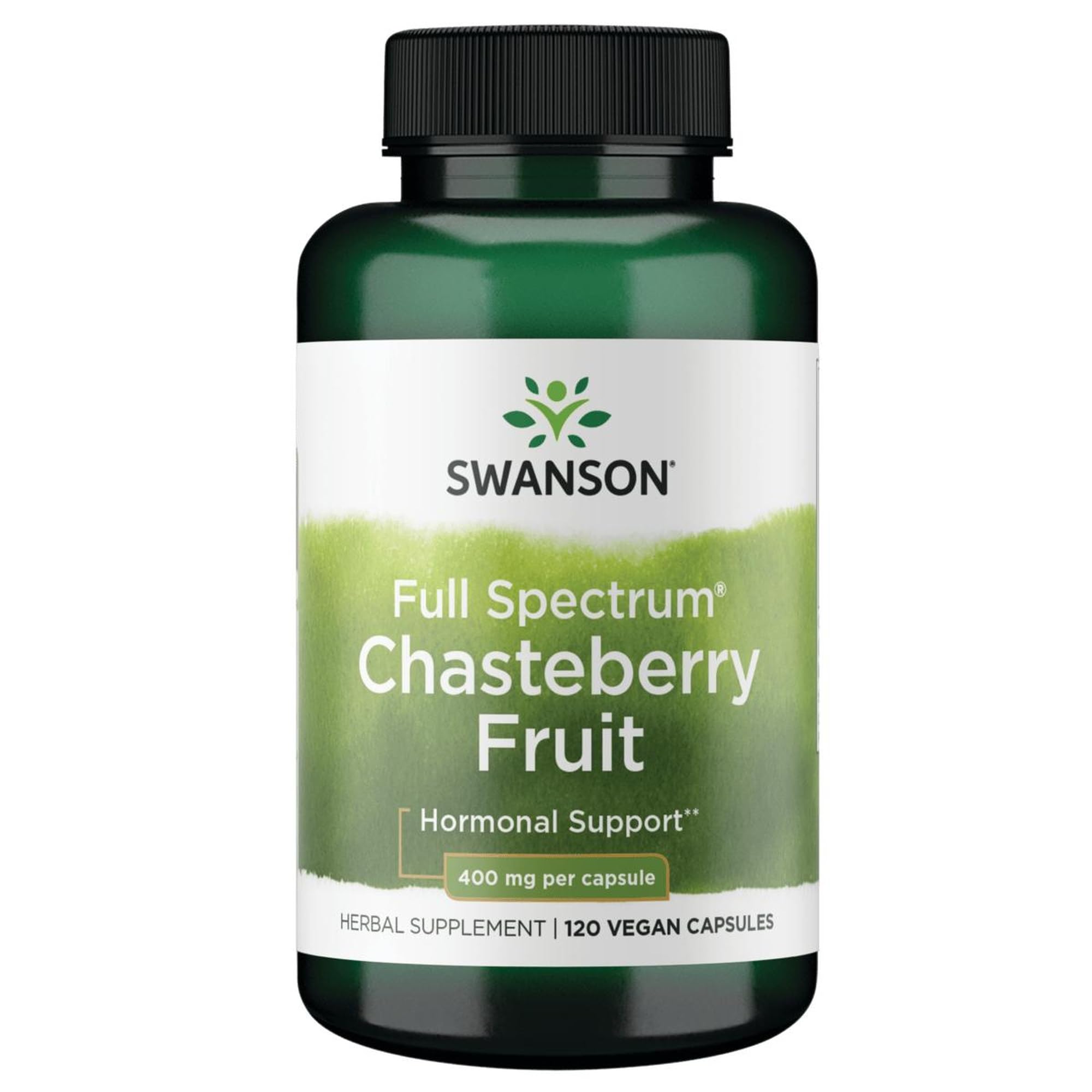 Swanson Chasteberry Fruit 400 Mg 120 Capsules