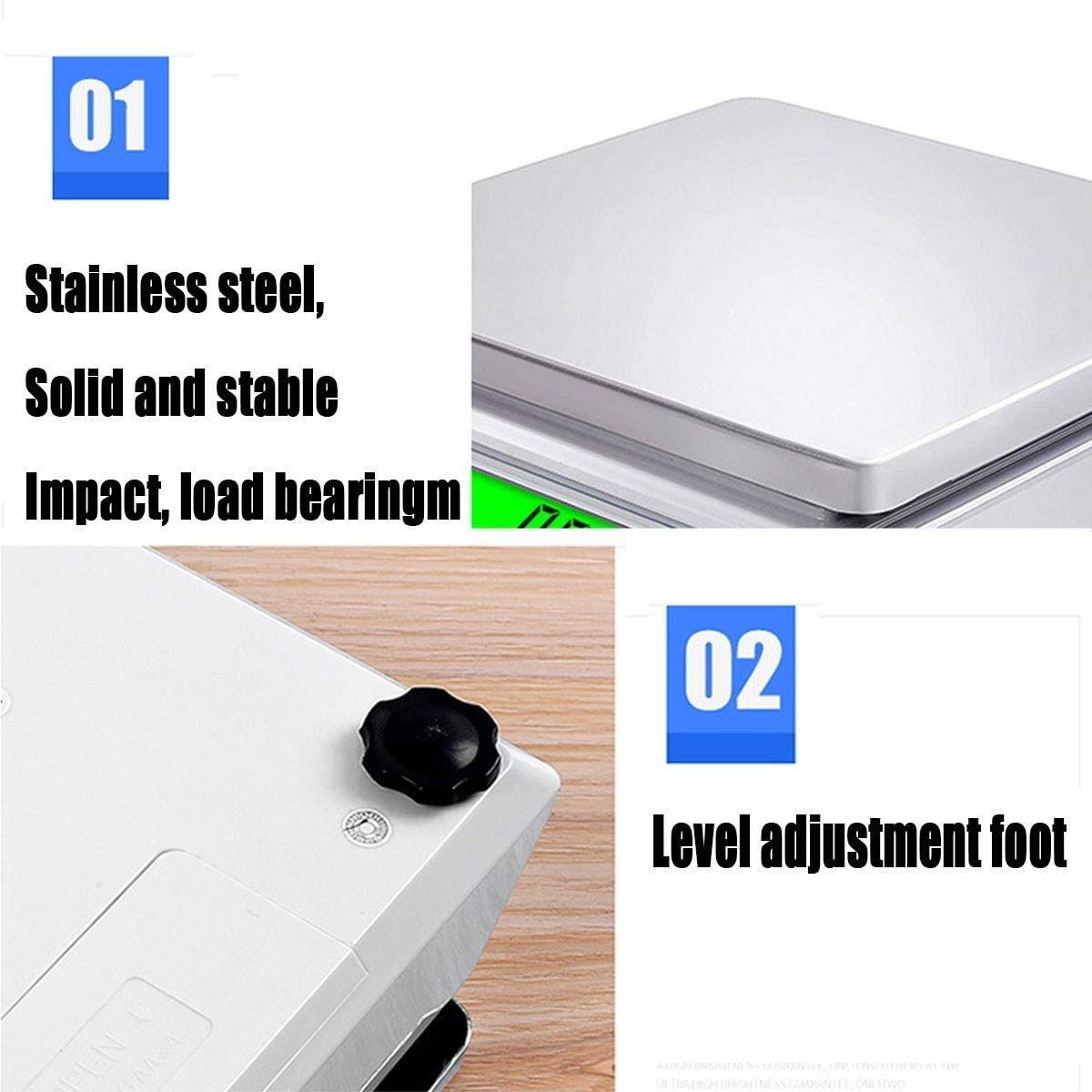 Básculas electrónicas de alta precisión de 0,01 g, básculas digitales de laboratorio, balanzas electrónicas analíticas de precisión, básculas for joyería, básculas de cocina, contadoras con pantalla L