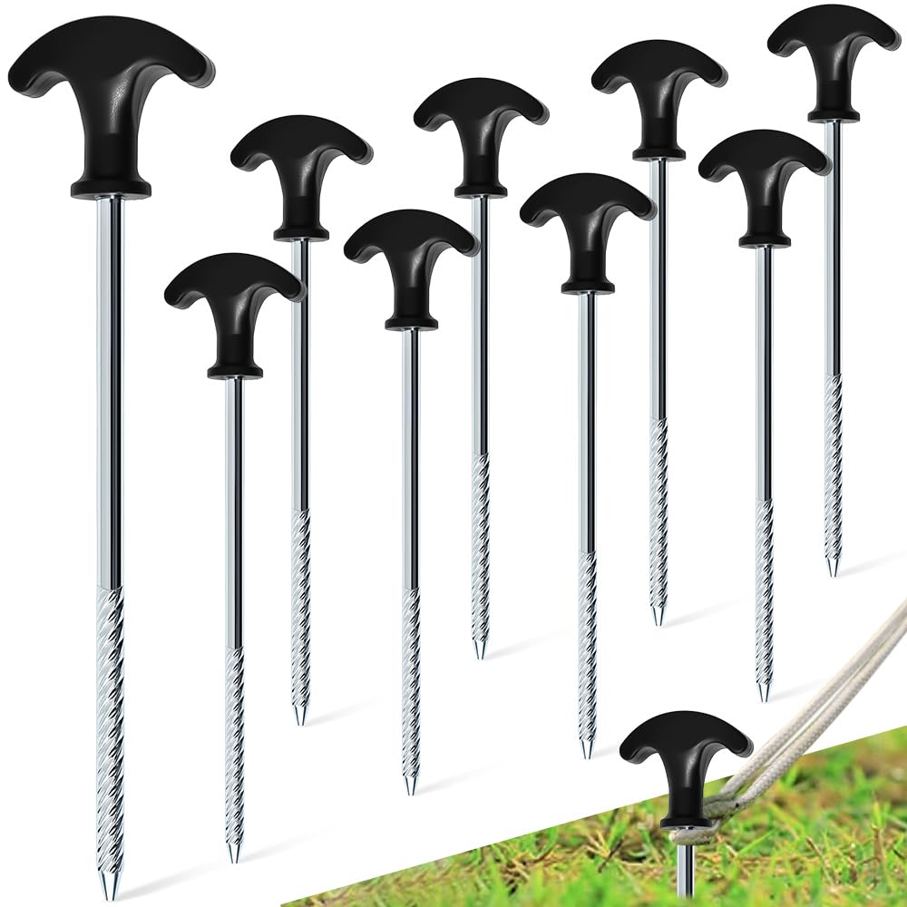 SET 12 CHIODI PICCHETTO A GANCIO DA TENDA CAMPEGGIO 165 Mm IN ACCIAIO Zincato 89815930
