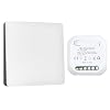 Wireless Light Switch Kit - RF Remote Control Switch No Batteries No Wiring Needed, Kinetic Energy IP55 Weatherproof Easy Install for Garden, Garage, Home