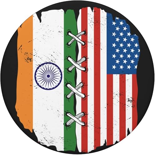Miniatura 3 de Proud Indian American India USA Flags PopSockets Swappable PopGrip