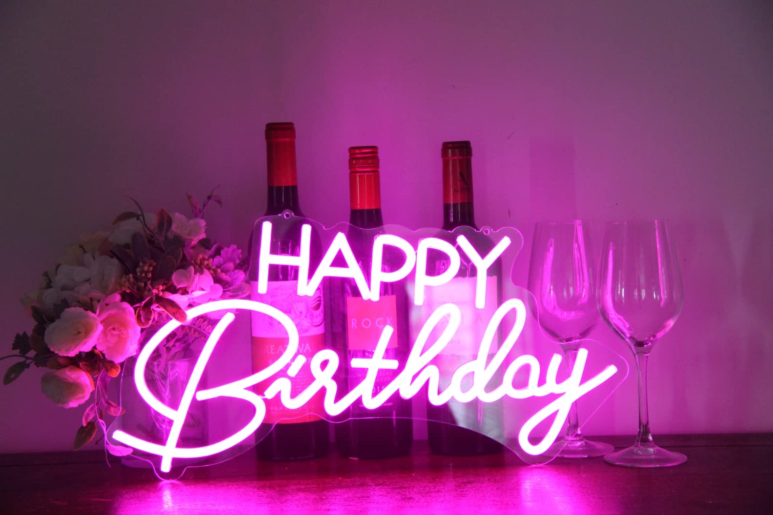 LED Neon Sign Night Light for Wall Party Décor Bedroom Room Bar Wedding Home Birthday Art Decoration Christmas with USB Chain Light modulator 6v — view 48