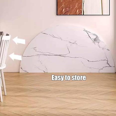 Foldable Table Top, Two-fold Foldable Surface Top, Large Round Foldables Table Top, Folding Tables Tops Extender, no Legs,for Dining Room, Party(80cm/31.5in)