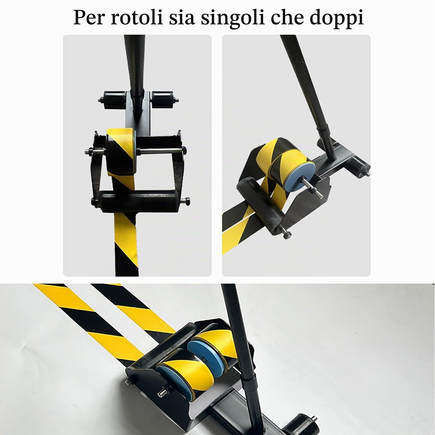 Applicatore di Nastro per Pavimenti,con Rullo in Gomma,per la Marcatura del Pavimento, la Protezione e la Posa di Decorazioni