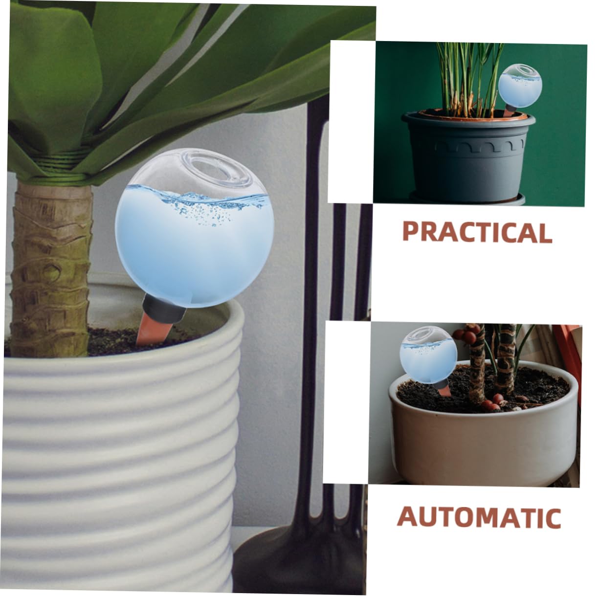 UPKOCH 4 Ensembles Dispositif D'arrosage Automatique Plantes Soi Plante D'arrosage Globes D'arrosage Appareil Usine Mis en Pot Irrigation Dispositifs Auto-arrosage Pcv 2 Pièces * 4
