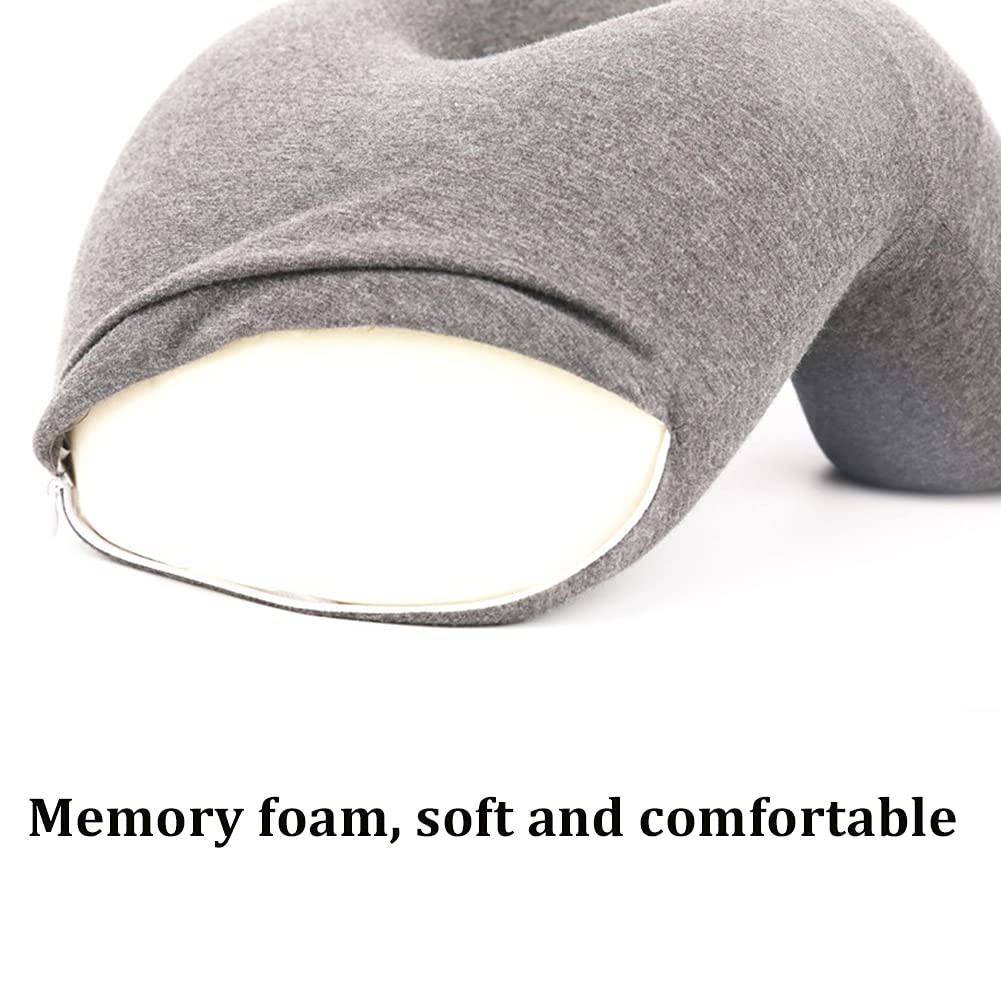DongBao Reise Nackenkissen, Memory Foam Reisekissen für Auto, Camping, Büro, Schule, Kopf Nackenkissen, Rückenkissen, Reisezubehör für Damen und Herren