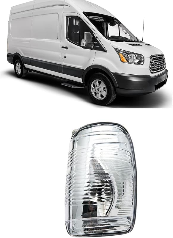 Lente da Luz de Seta do Espelho Retrovisor Direito TOTMOX para Ford Transit T150 250 350 MK8 2014 a 2021 – 1 unidade