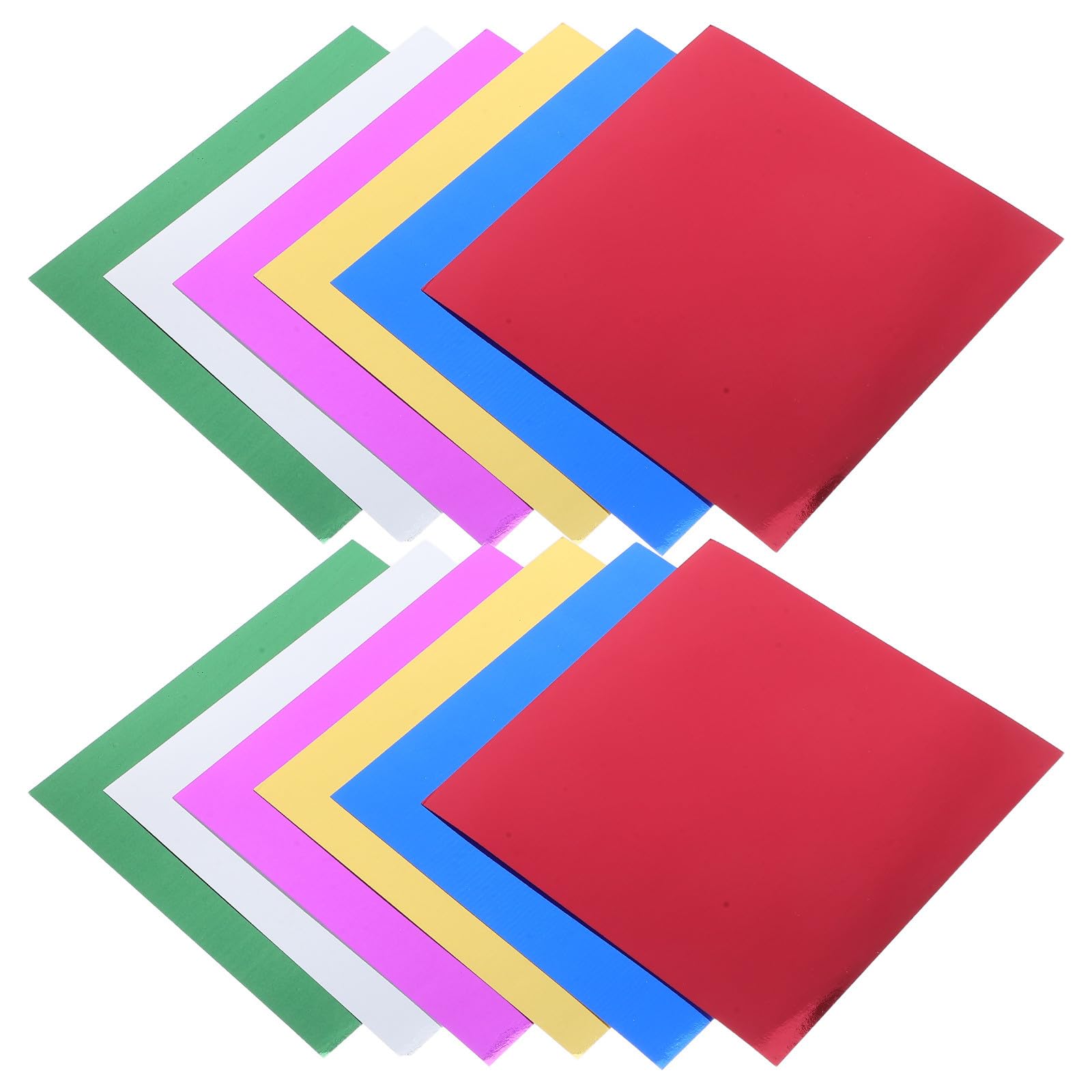 Gatuida 224fogli Carta Metallizzata Specchio Colorata Carta in Alluminio per Origami Scrapbooking e Creazione di Biglietti