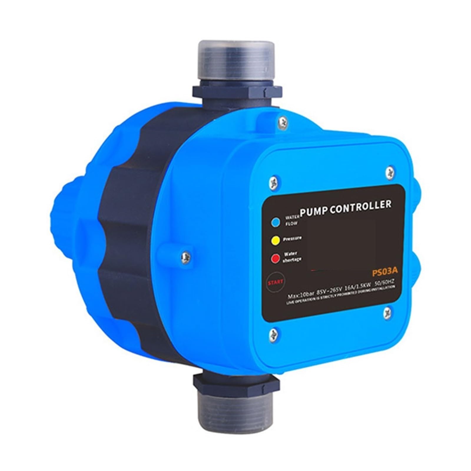 Mining Blu Pressure Meter Automatic Pressure Control Switch For Water Pump Ps03a 250V 1.1Kw, Digital Timer Controller(Blu)