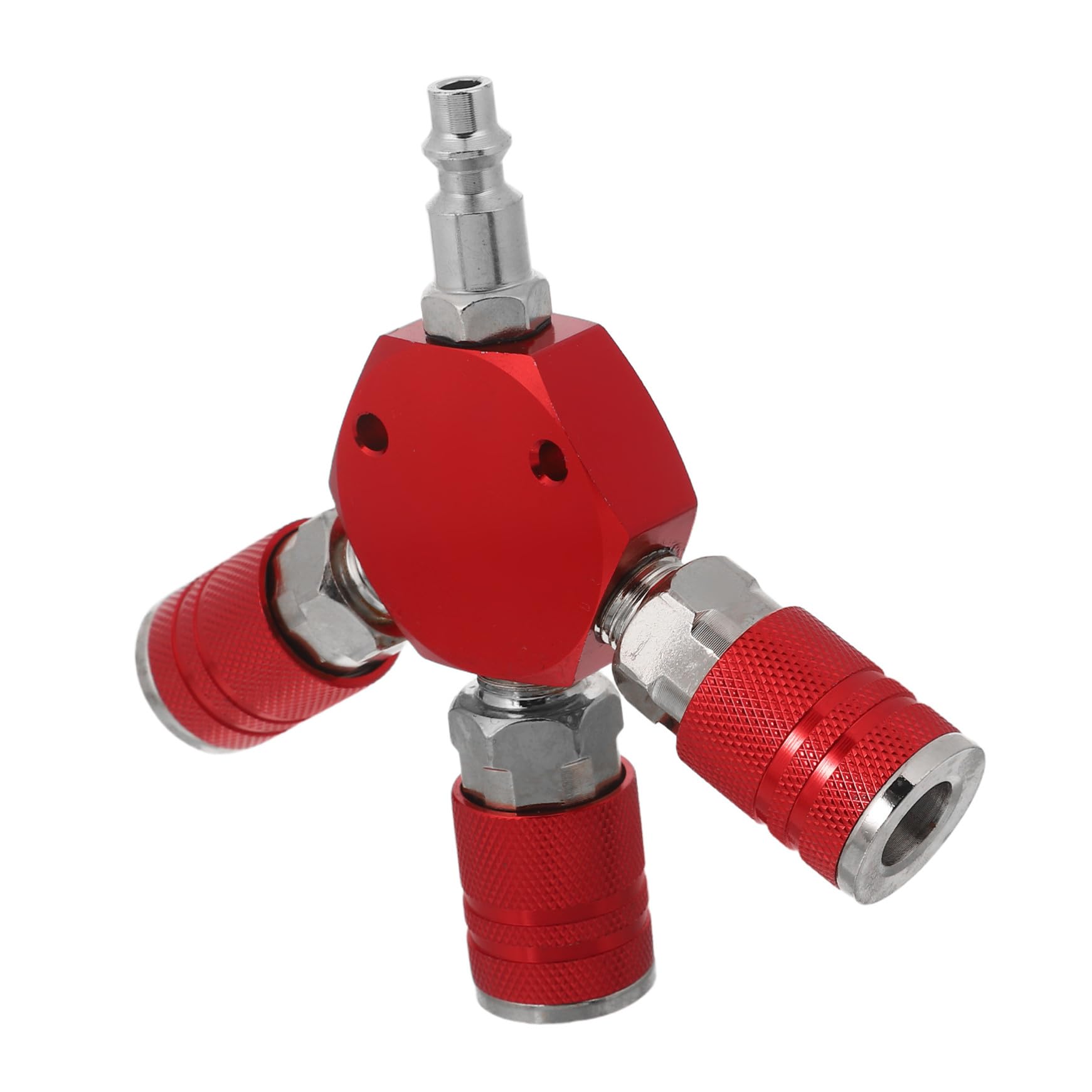 Divisor de manguera neumático con conector rápido de aluminio ORFOFE para alta presión