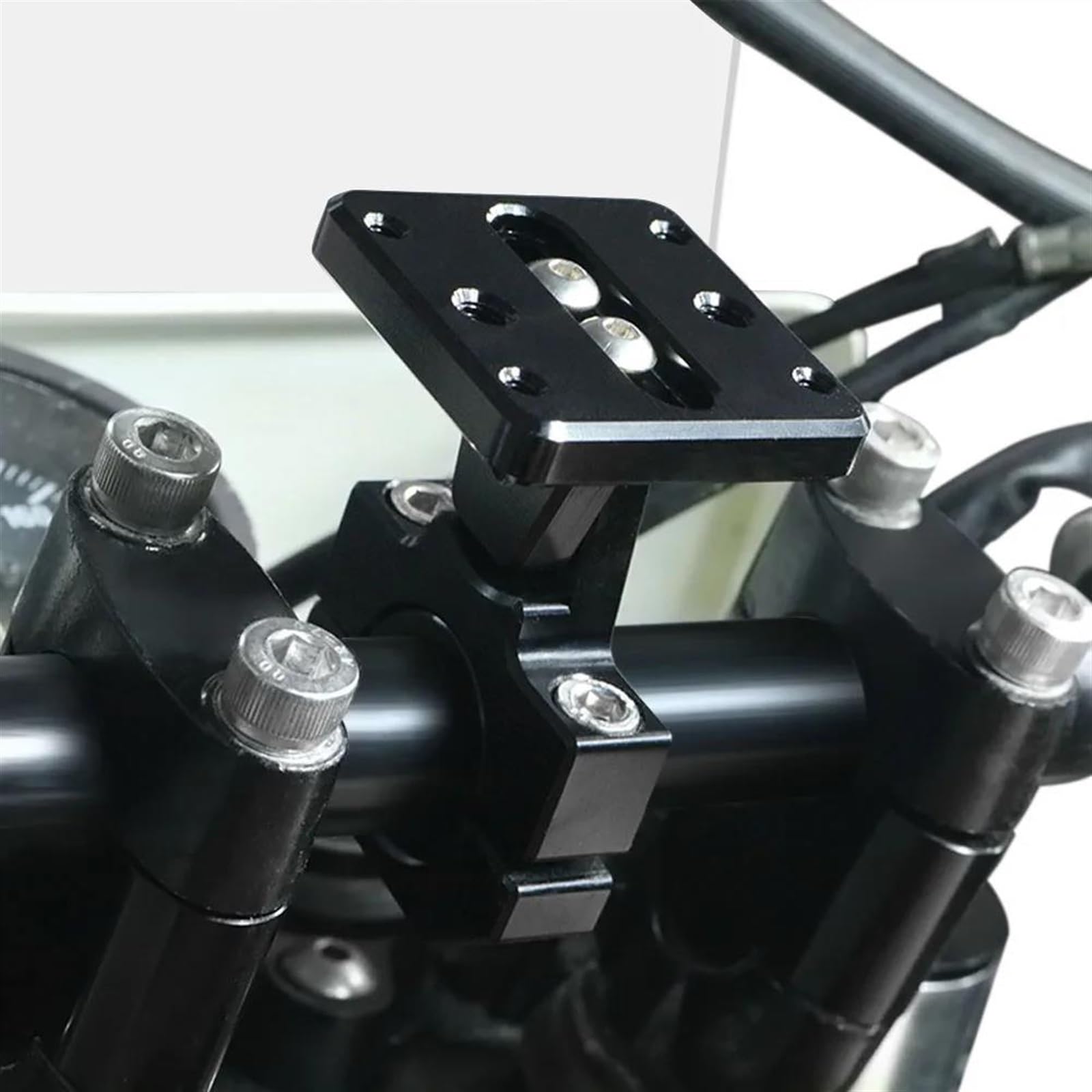 Soporte Navegación para Montaje GPS y Teléfono, Abrazadera Manillar 22mm y 28mm para CB 400 500 CB1000 CB1300 CBF500 CBF600 Moto
