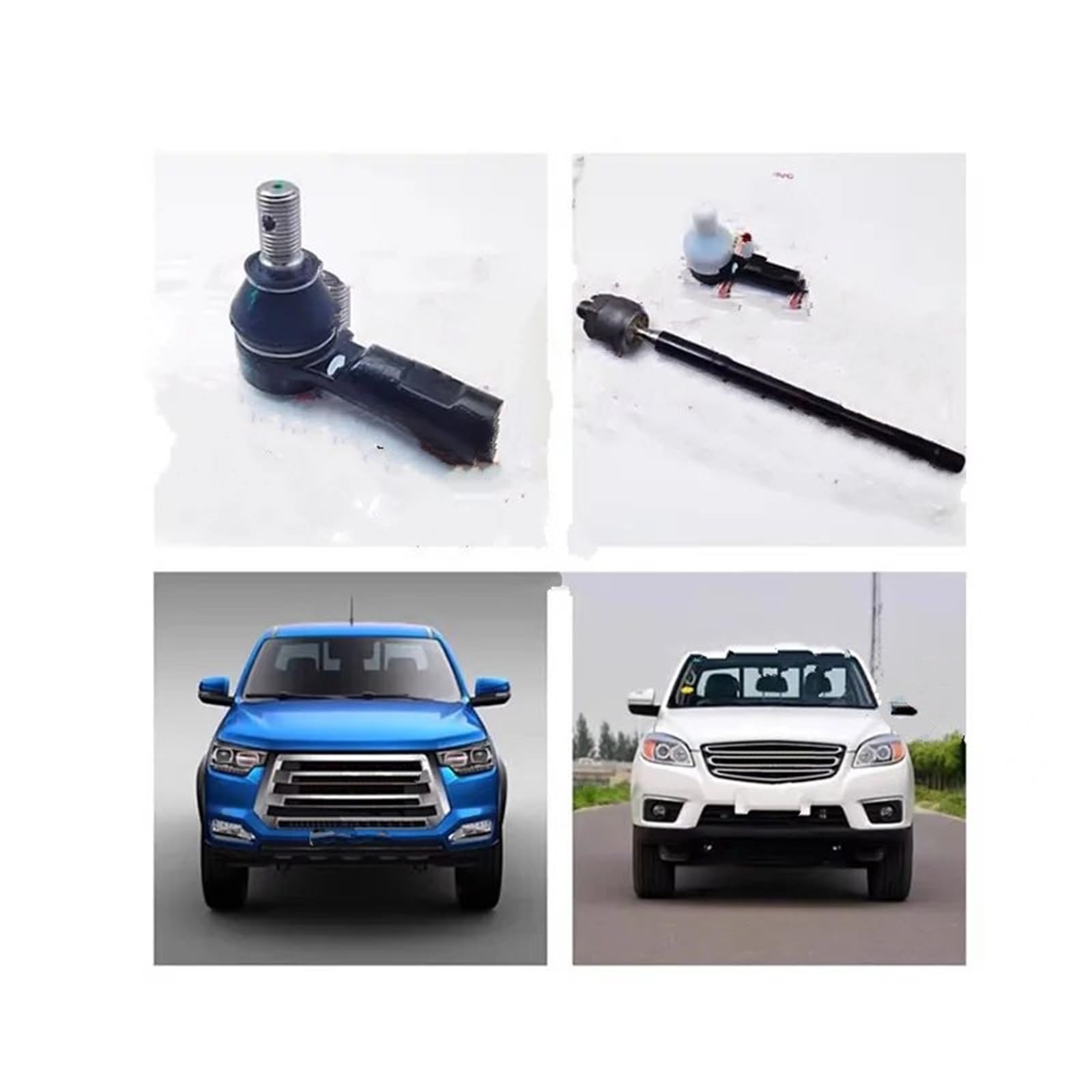 Compatible con camioneta JAC T6 T8 T9, varilla de tracción interior, junta bola dirección, H106-3411705 exterior | H106-3411725