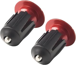 Aluminum Alloy Handlebar End for 22mm 24mm Handlebars Secure Bar End Protection Lightweight 20g Multiple Colors Easy Installation for Mountain Bike Commuting Riding(red)