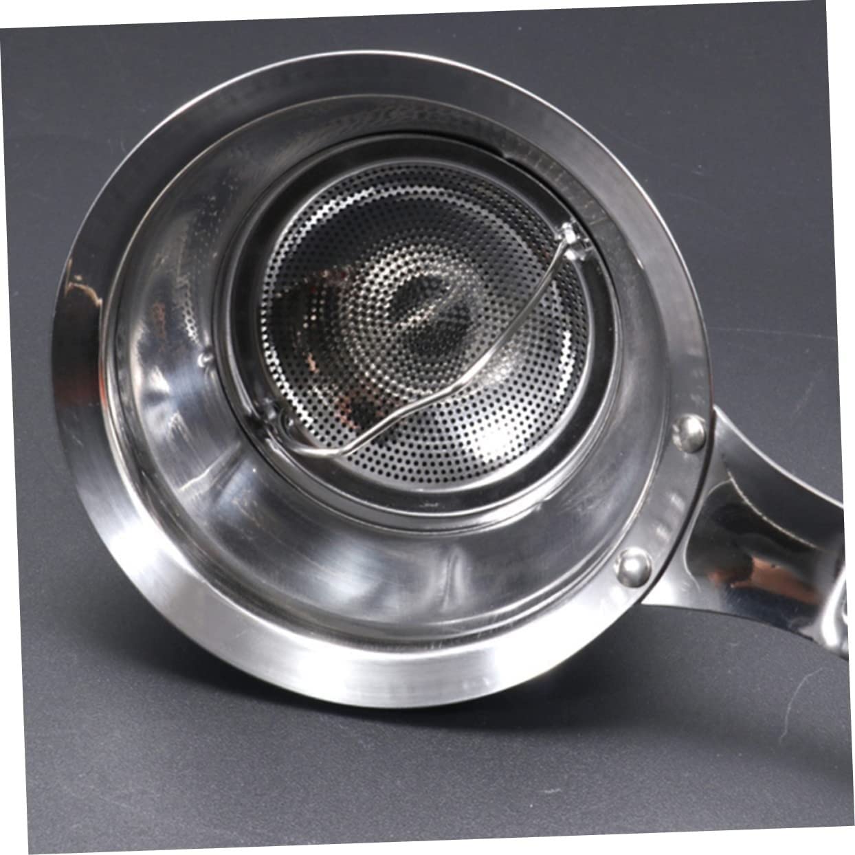 Edelstahl-Trichter, Mehrzweck-Küchen-Trichter-Set, 1-teiliges Filter-Lebensmittel-Trichter, Küche for Entfernen, langes Multifunktions-Hotel-Flüssigkeits-Restaurant, Stahl-Griff-Trichter, Gadget-Sieb