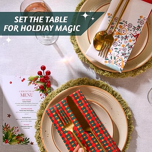 Servilletas de Tela Navidad Folkulture Pack 6 18 x 18 in miniatura 5