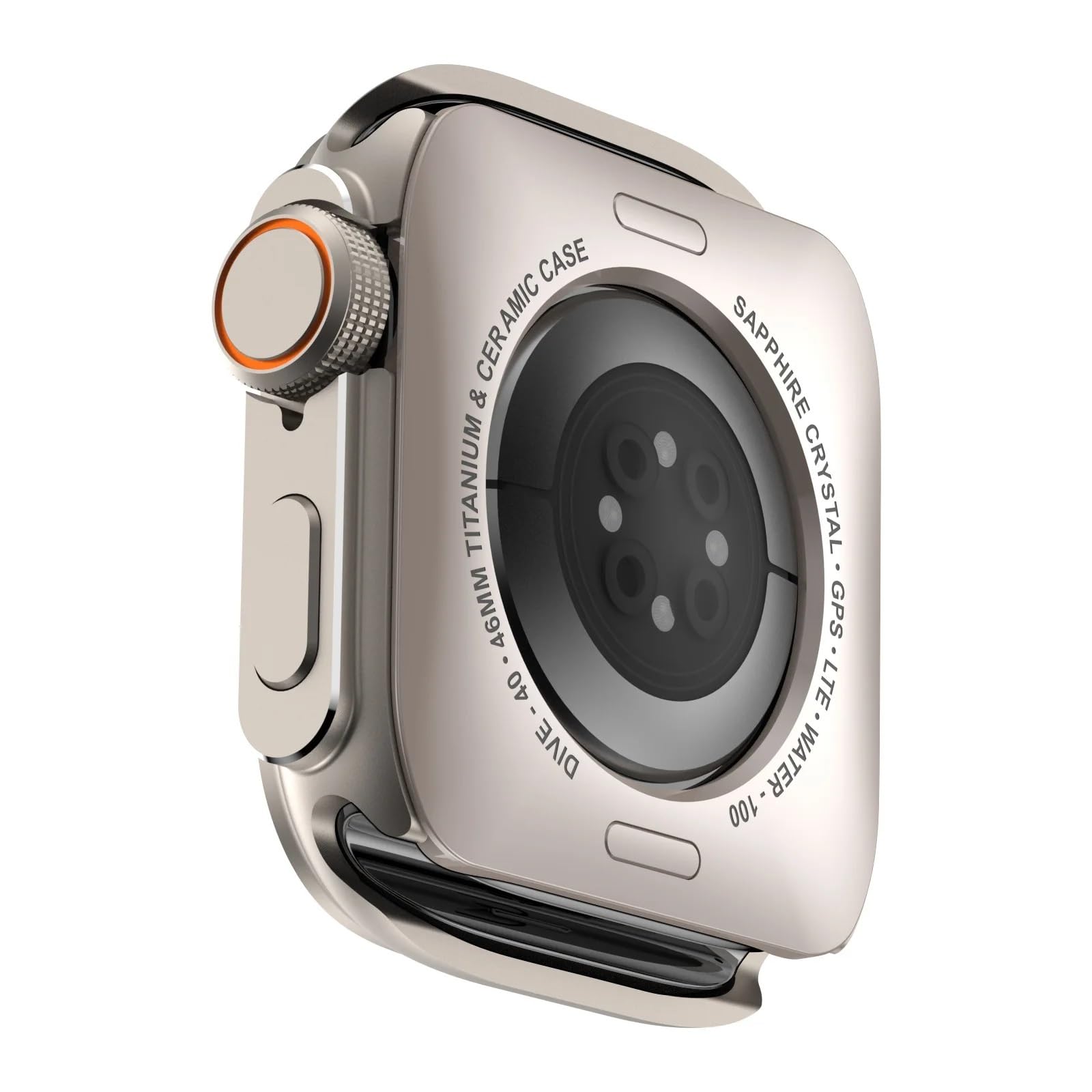 EPANO Custodia protettiva in metallo per Apple Watch 46mm 45mm 44mm Cover protettiva per telaio per iWatch Series 10 9 8 7 6 5 SE Passa a Ultra 2 49mm WatchCase