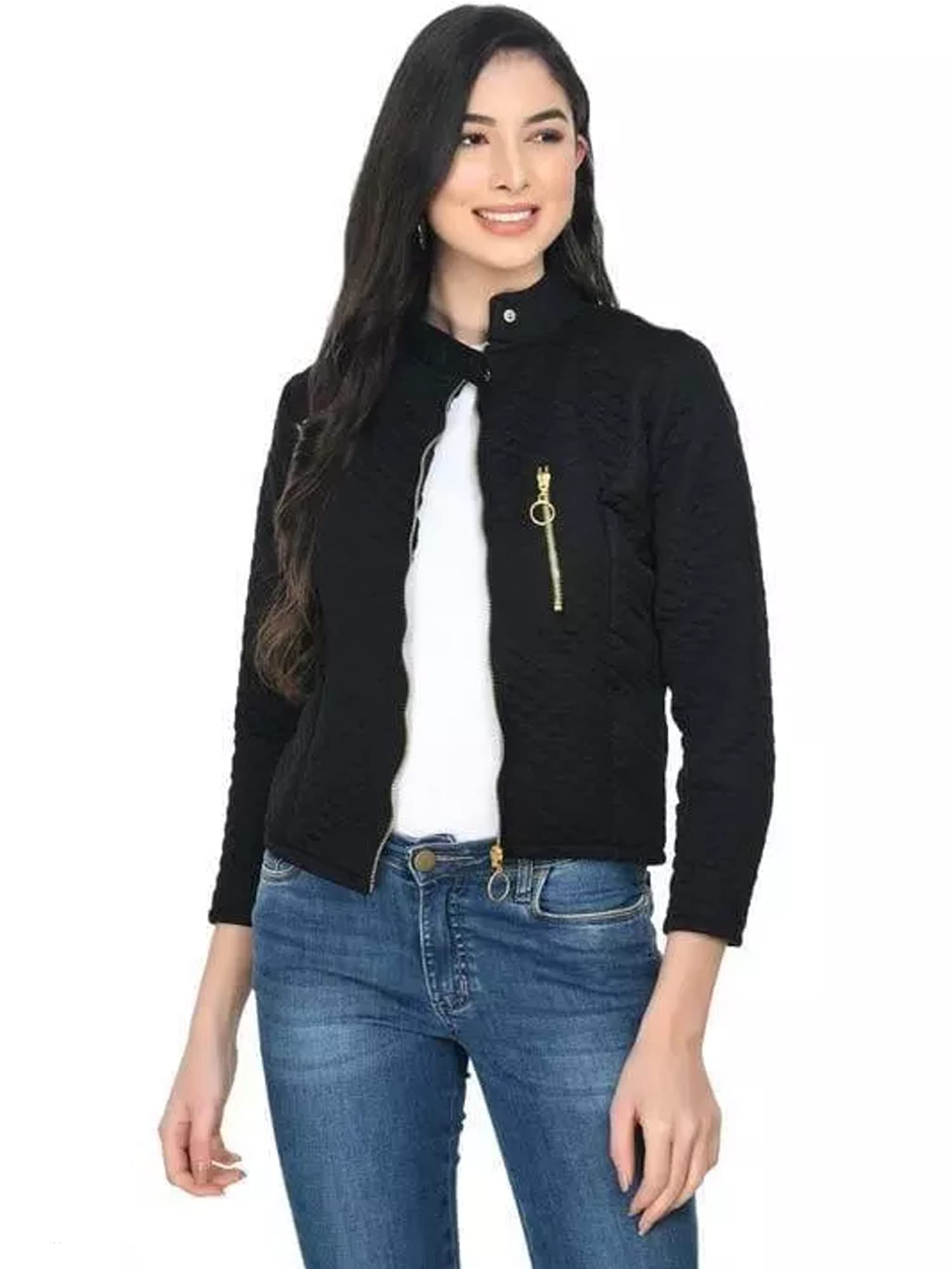 BONNIN Latest women solid full sleeve jacket