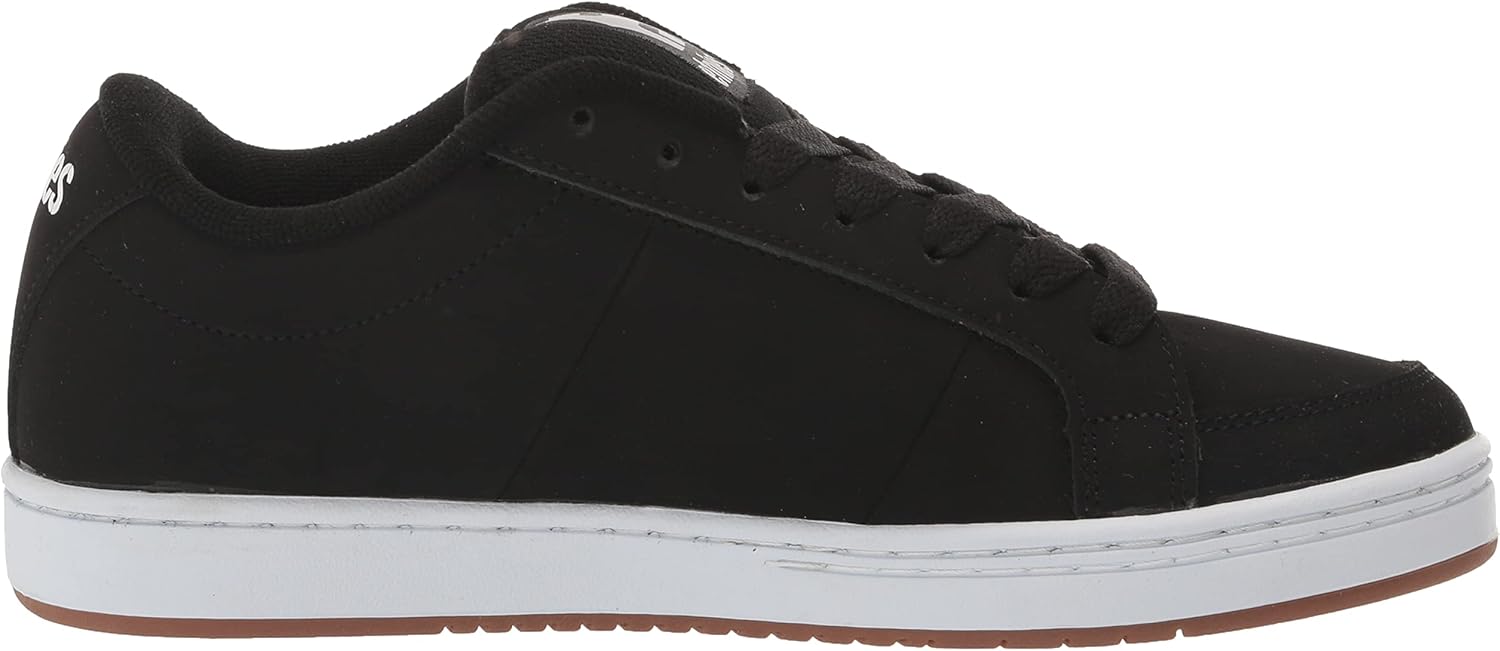 Etnies Men's Fader Skate Shoe, Black/White/Gum, 5 Medium US
