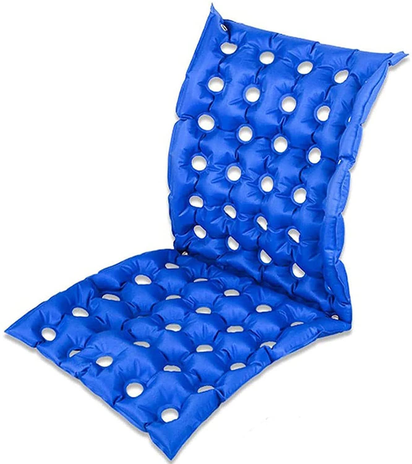 FOOJO Cojín de prevención de úlceras por presión médica, Asiento de cojín Inflable portátil con Bomba de Aire Adicional, para cojín de Asiento de Asiento prolongado para Uso Diario, 102 × 48 cm