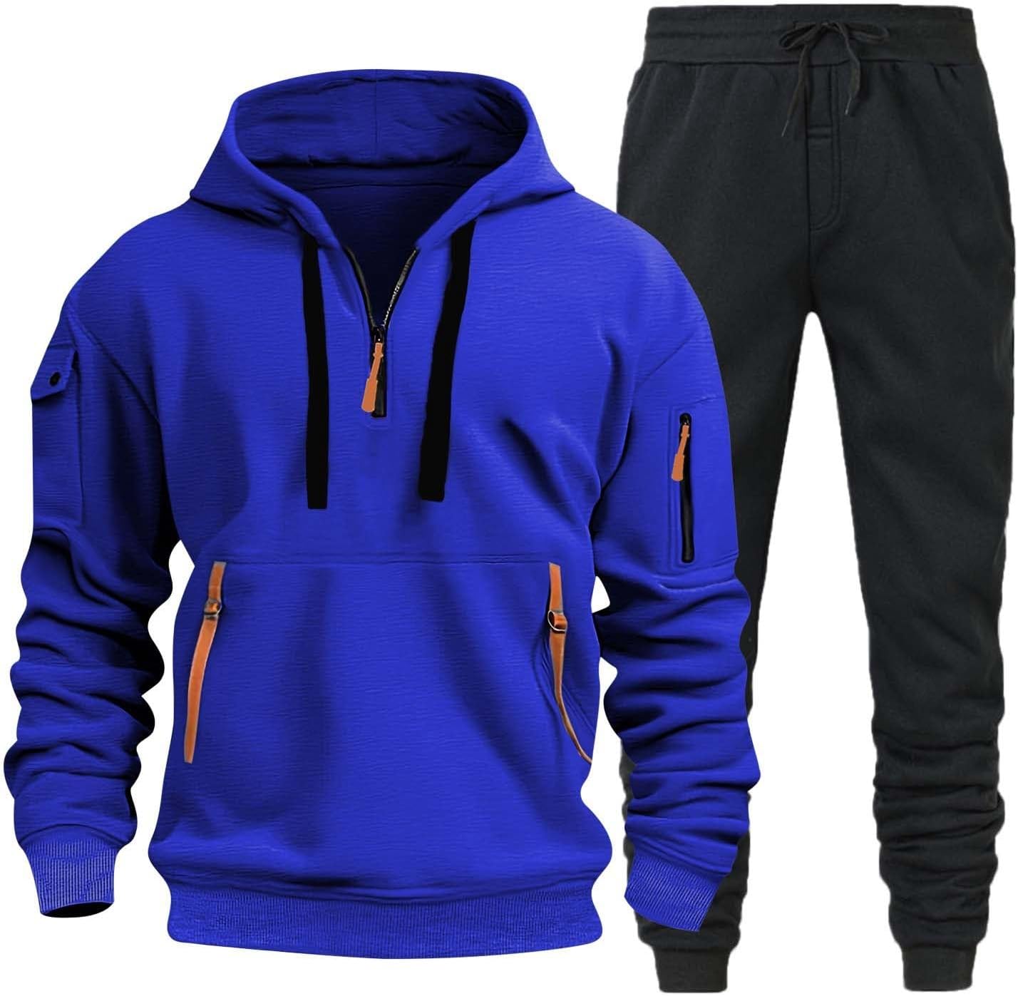 Herren Jogginganzug 2-teilig Aus Baumwolle - Bequemer Trainingsanzug & Hausanzug