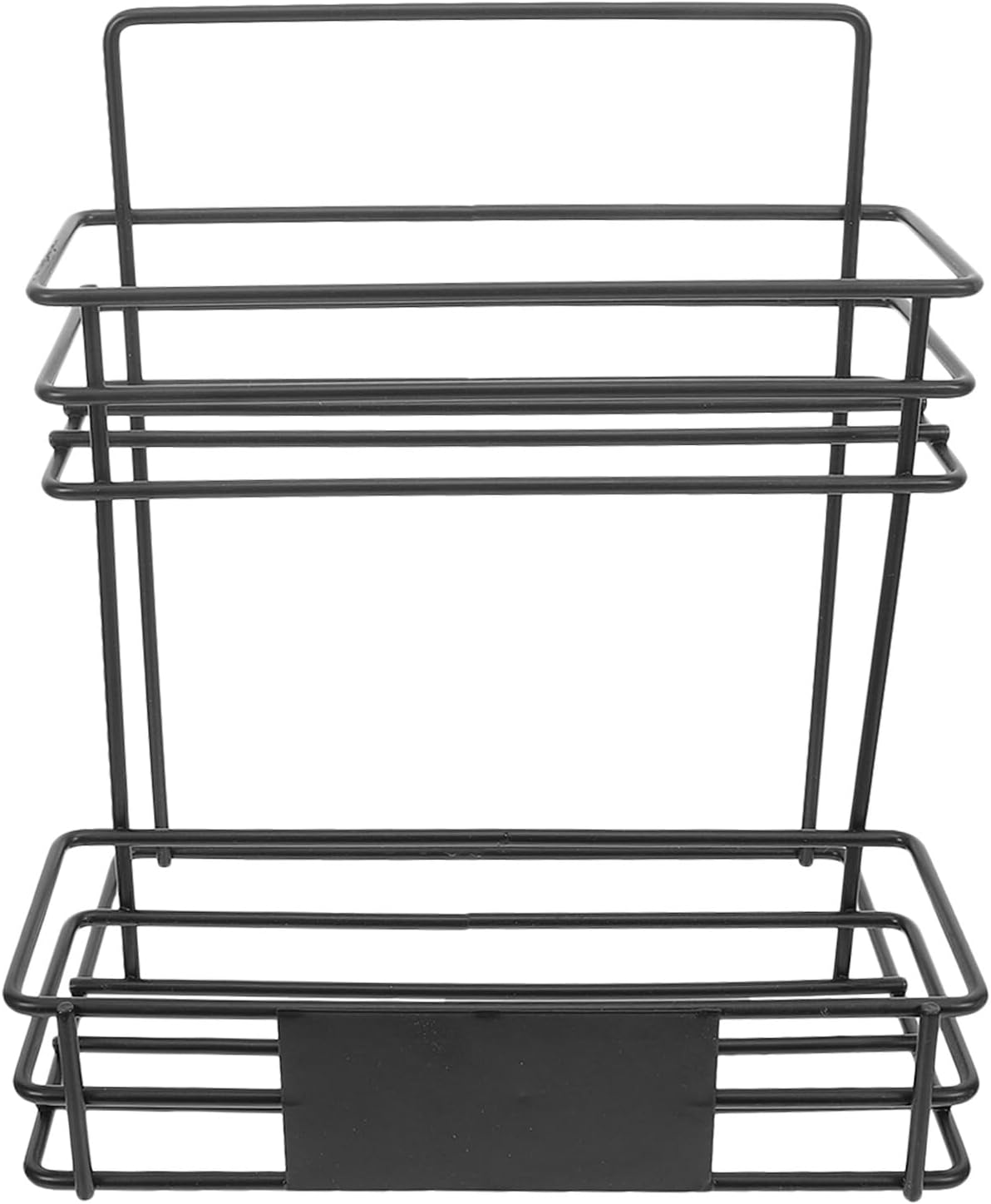 SMASOLO Metal Coffee Syrup Rack 2-tier Bottle Shelf Organizer for Kitchen Syrup Storage and Flavor Dispenser, Iron Condiment Holder Suitable for Home, Café, and Coffee Bar Use