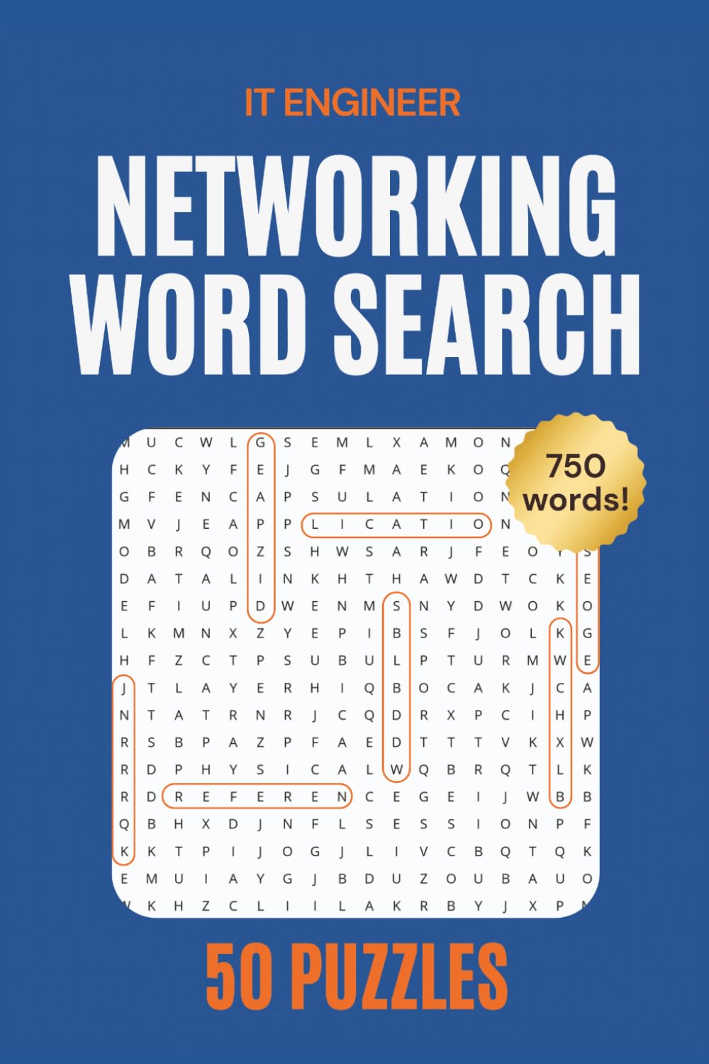 Networking Word Search: 50 Puzzles for IT Professionals especializing in Networking | Network Admin | Network Engineer