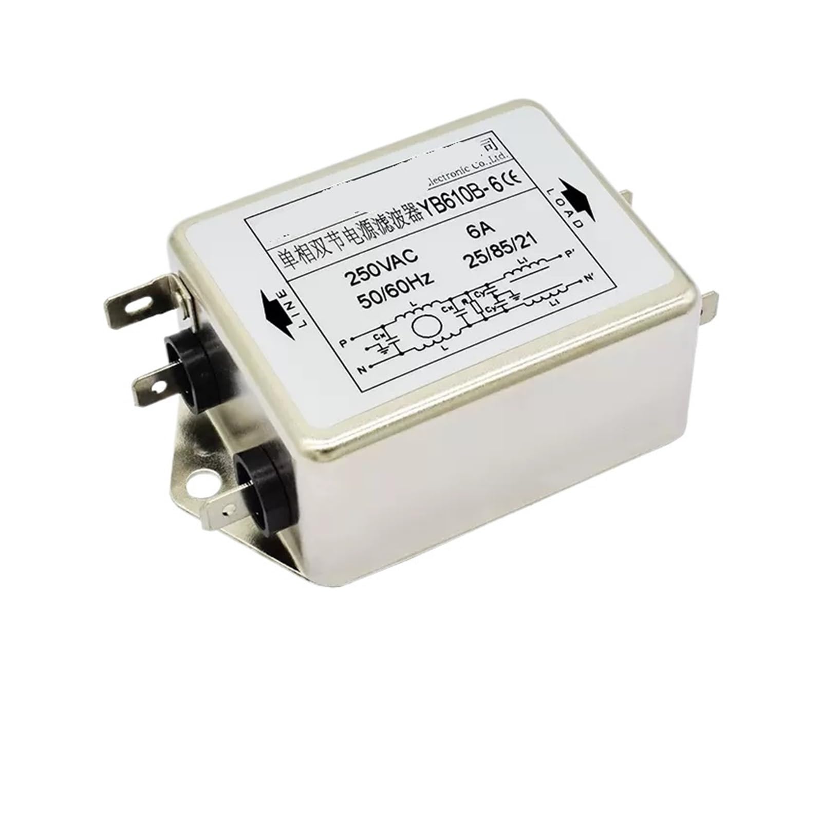 Inversor sin ruido con filtro de potencia CA monofásico YB610B-6A de 220V