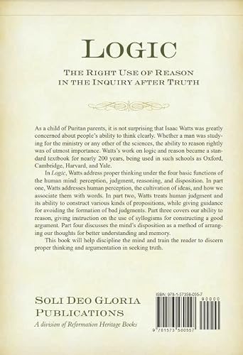 Logic: The Right Use Of Reason In The Inquiry After Truth #TOP1