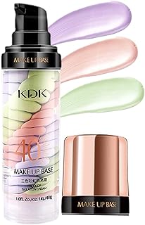 Pore Primer | 1-Step Tricolor Correcting Facial Serums - Makeup Primer Skin Tone Correcting and Brightening Primer, Oil Control Moisturizing, Correcting Redeness Woyibel