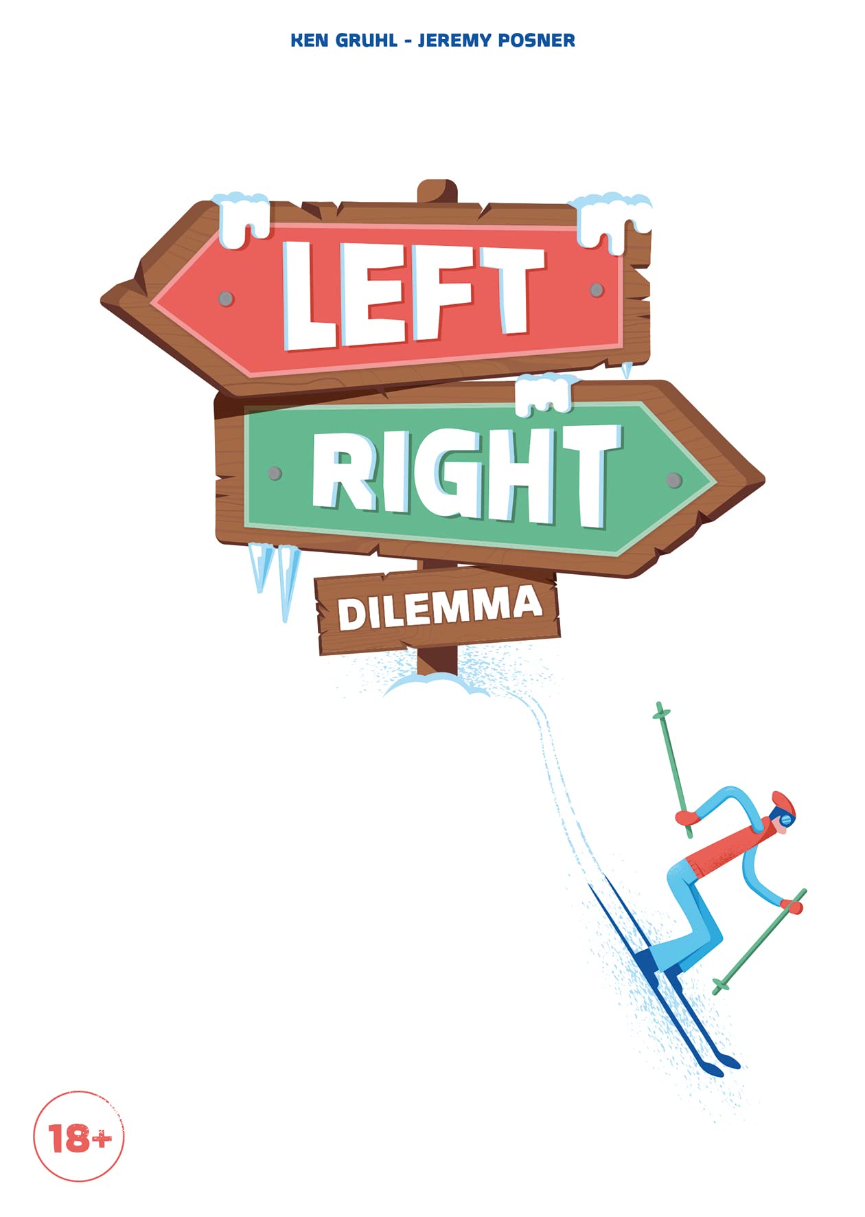 Asmodee - LEFT RIGHT DILEMMA - Gioco di Carte per Adulti - Dilemmi Giantati, Indovina le risposte dei tuoi compagni di squadra - Gioco d'atmosfera cooperativo - 3-6 giocatori - 30 Min- Versione