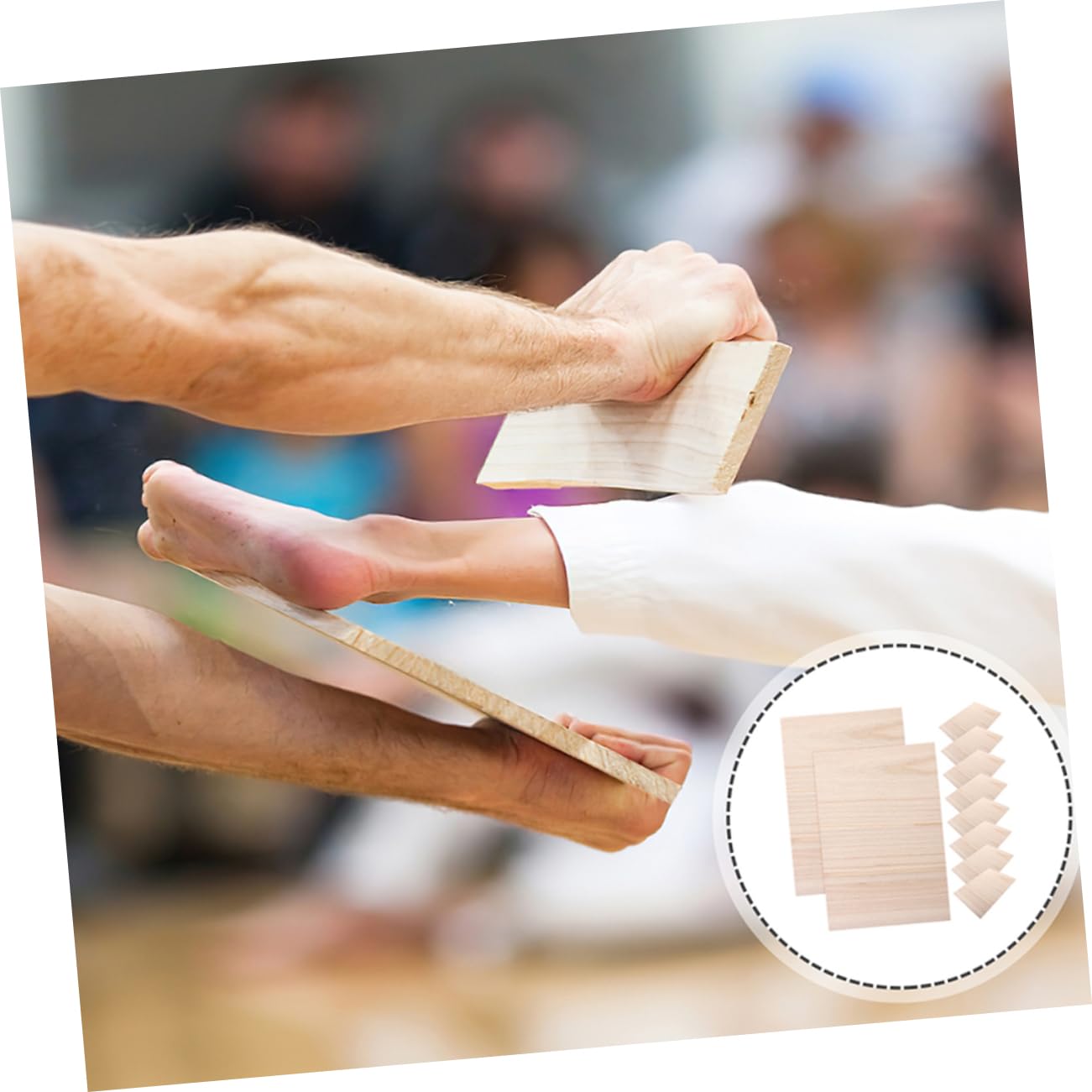 Yardwe Tablas de Rendimiento de Karate de Madera 20 Piezas para Taekwondo