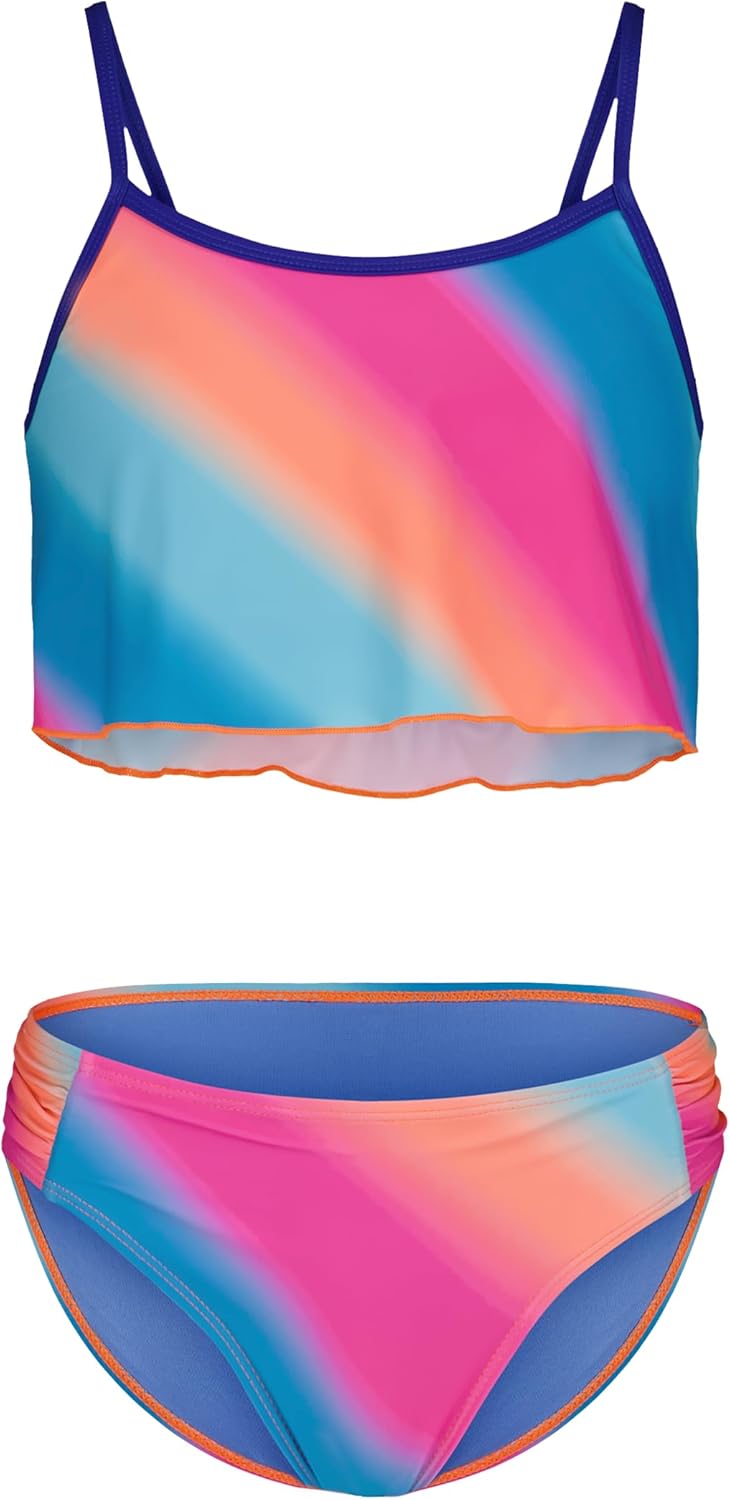 Under Armour Girls Two Piece Bikini Swimsuit, UPF 50+ Sun Protection, Quick Drying Bathing Suit