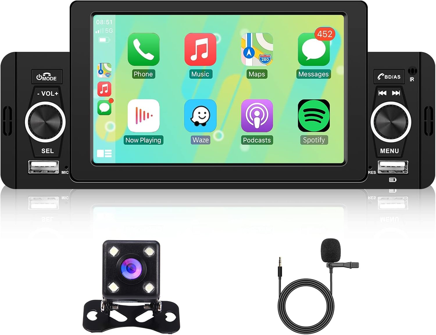 Windows Ce 6.0 Download Italiano Per Autoradio Hodozzy 1 Din Autoradio Bluetooth mit Carplay/Android Auto 5 Zoll
