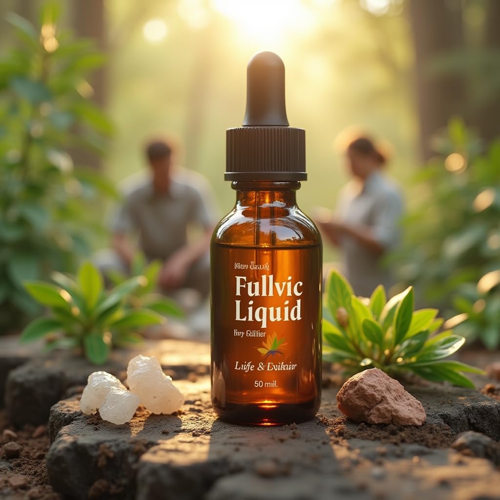 Fulvic Liquid - Acid Fulvic - Life Elixir 50 ml | Natürliche Detox-Lösung | Unterstützt Hautpflege, Energie & Immunsystem | Hochkonzentriertes Fulvinsäure-Elixier