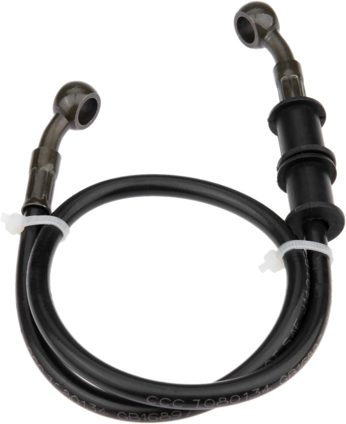 Motorcycle Brake Hydraulic Line, 60cm/23.6inch Braided Clutch Oil Pipe, Stainless Brake Hose Replacement for ATV Motorbike Pit Dirt Bike