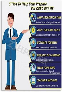 Exam Preparation Guide Poster Classroom Wall Art Decor Canvas Painting for Living Room Bedroom Decor 20x30inch(50x75cm) Unframe-style