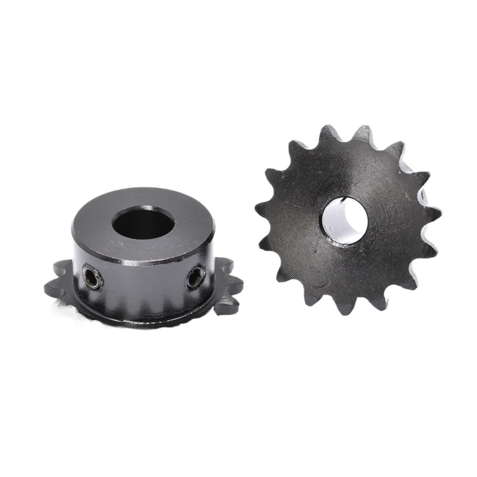 Bevel Gear Pinion Hardware Mechanical 2Pcs 16Teeth 04C Chain Gear 45# Steel Industrial Sprocket Wheel 6mm - 12mm Bore Motor Chain Drive Sprocket(12mm)