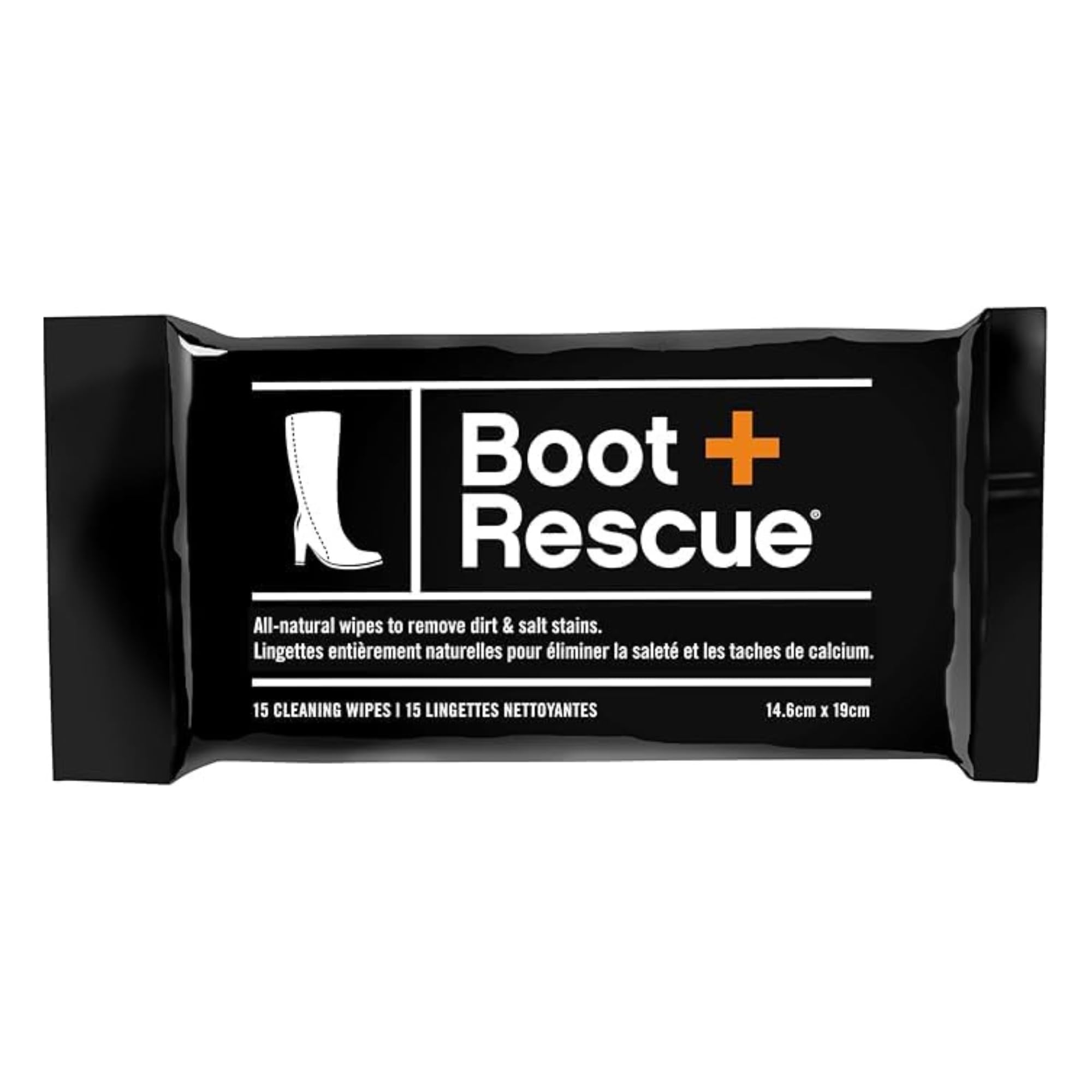 Boot Rescue All Natural Cleaning Resealable Wipes L8 x W18 x H1.5 cm Pack of 15