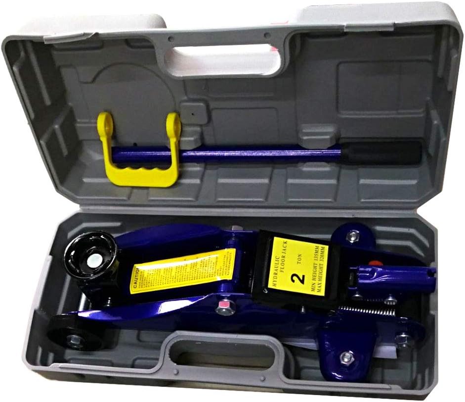 2 Tonne Hydraulic Heavy-Duty Trolley Jack Large Lifting Range 135mm - 320mm