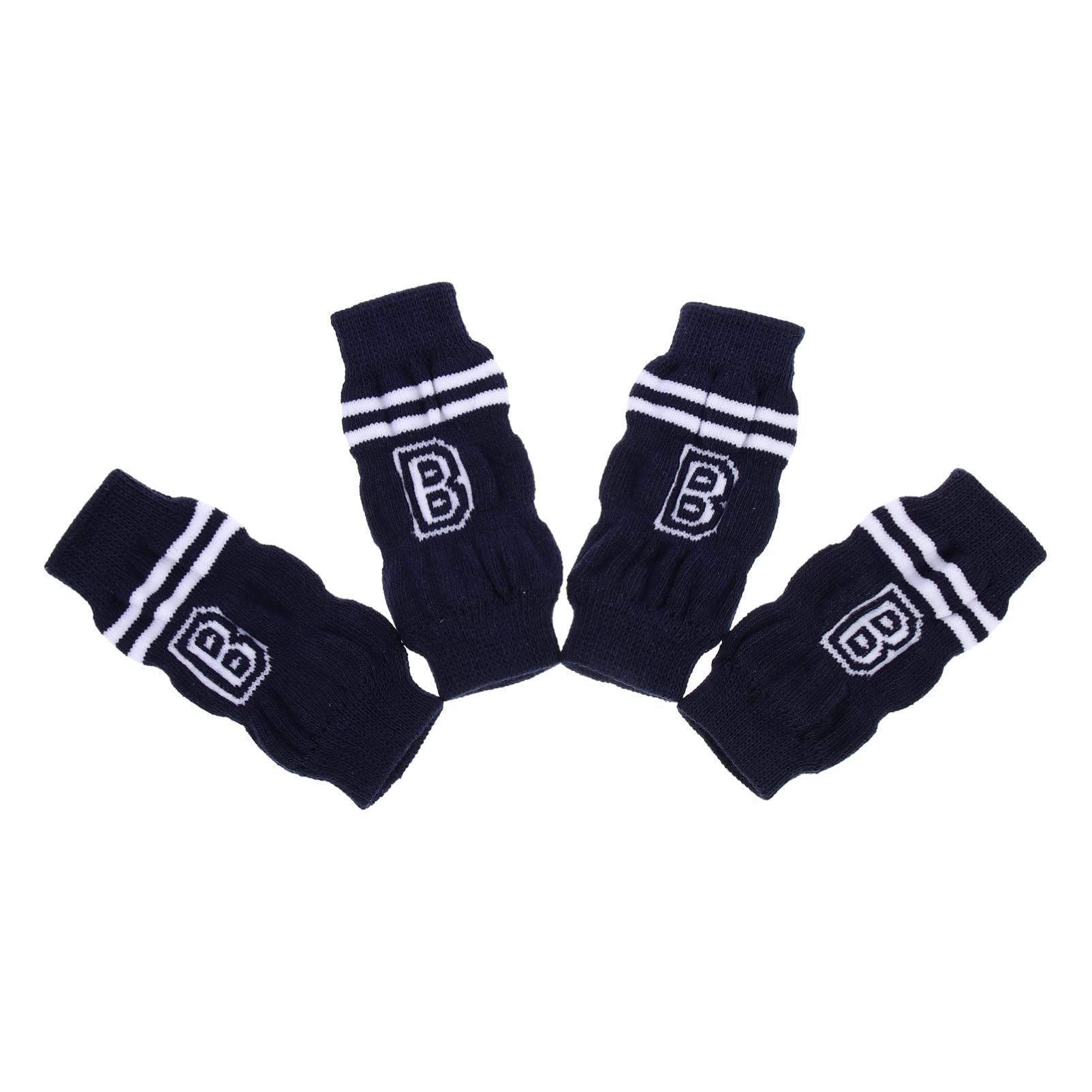 BCOATH 4Pcs Dog Socks for Dogs Non Slip Leg Covers with Cute Sports Design Indoor Outdoor Paw Protection Durable for Comfort for Dogs Weighing