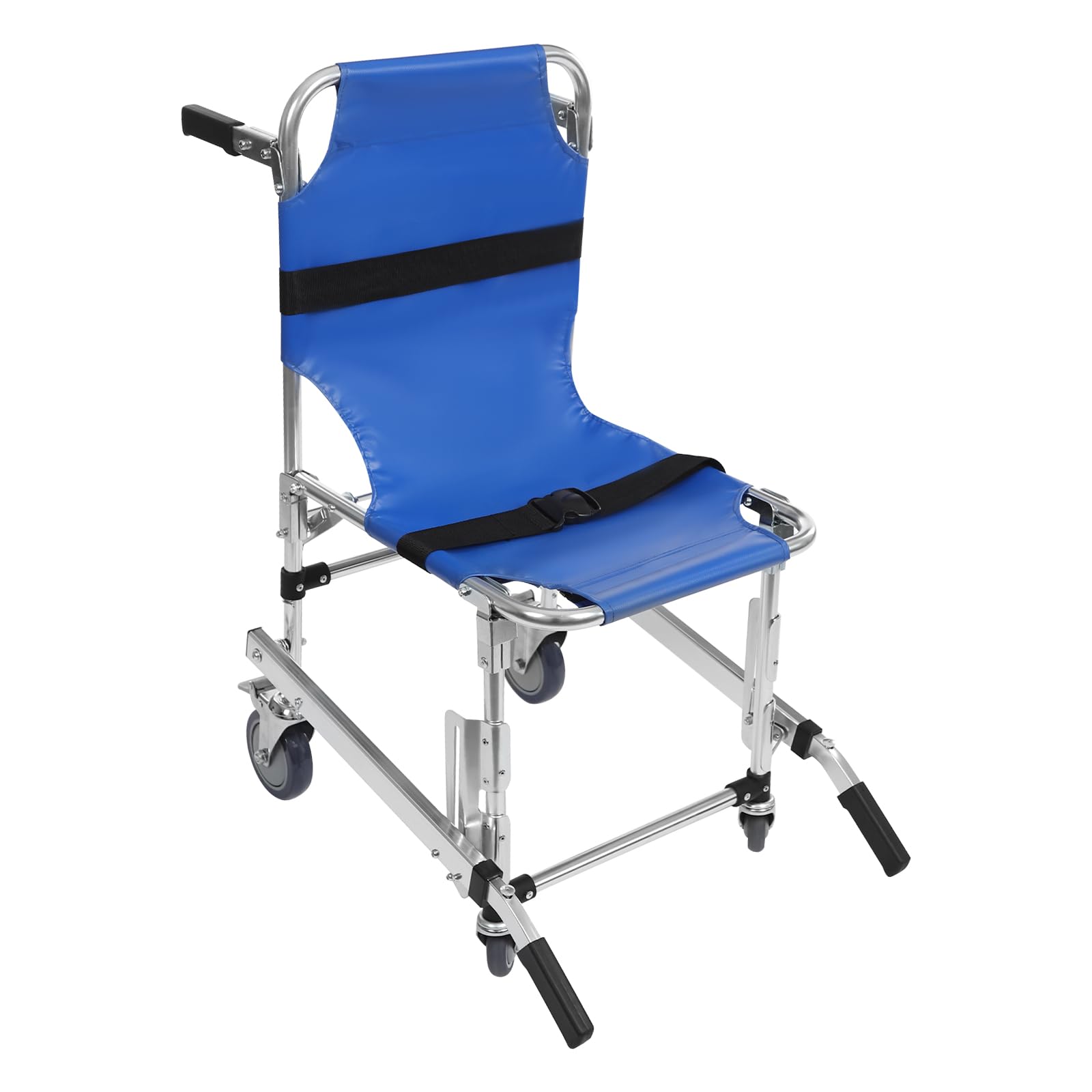 MINRS EMS Chaise d'escalier ambulance de pompier Chaise d'évacuation pliable Capacité 160 kg pour le transfert de patients ou de personnes à mobilité réduite