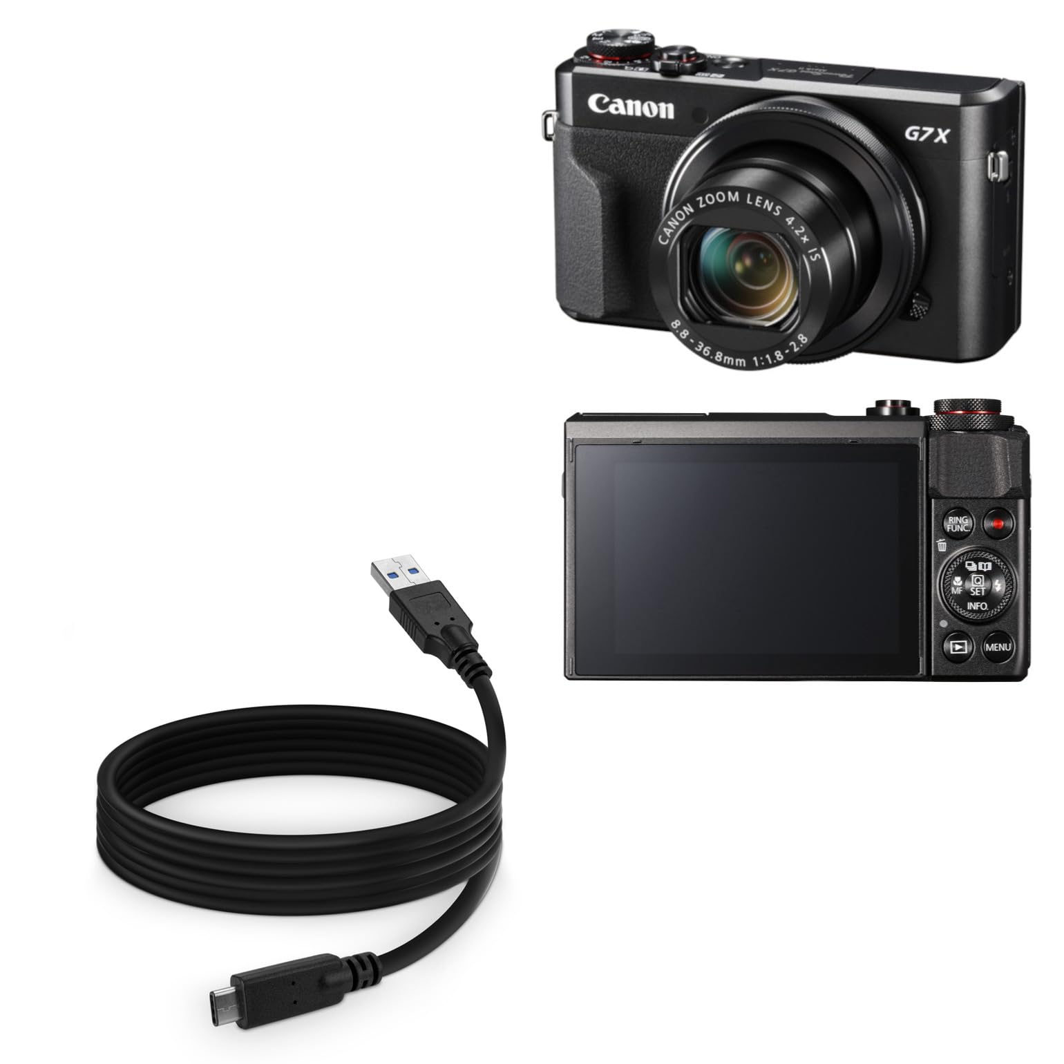Amazon.com: BoxWave Cable Compatible with Canon PowerShot G7
