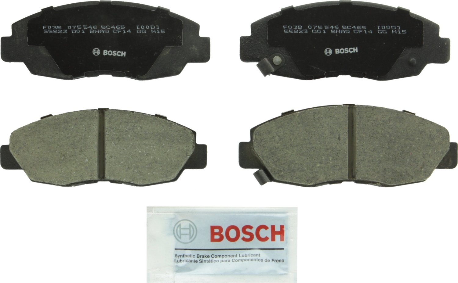 Bosch Automotive BP1078 QuietCast Premium Semi-Metallic Disc Brake Pad Set For: Subaru Forester, Legacy, Outback, B9 Tribeca, Tribeca, WRX, Front — view 176