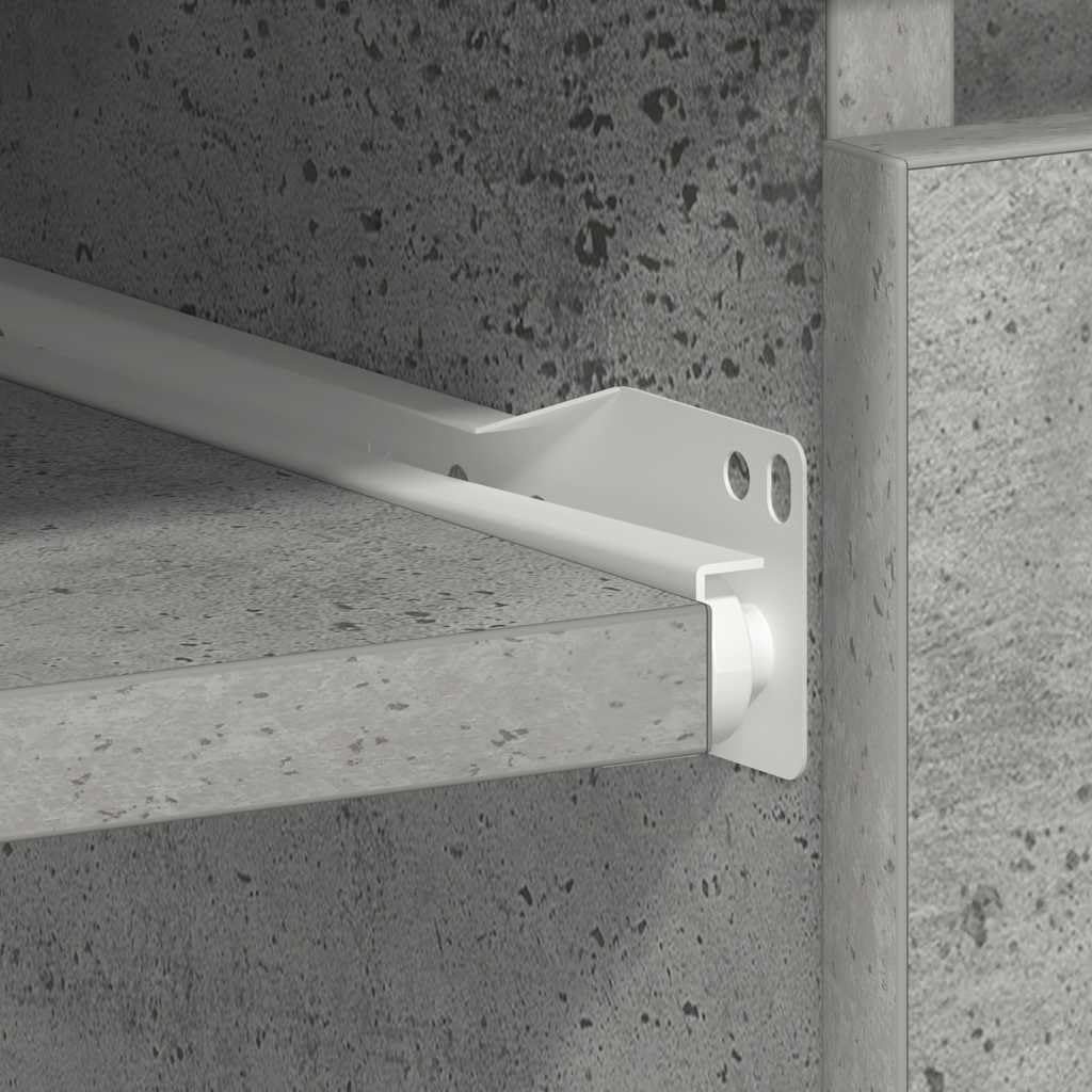 vidaXL Scrivania Grigio Cemento 90x45x76 cm in Truciolato