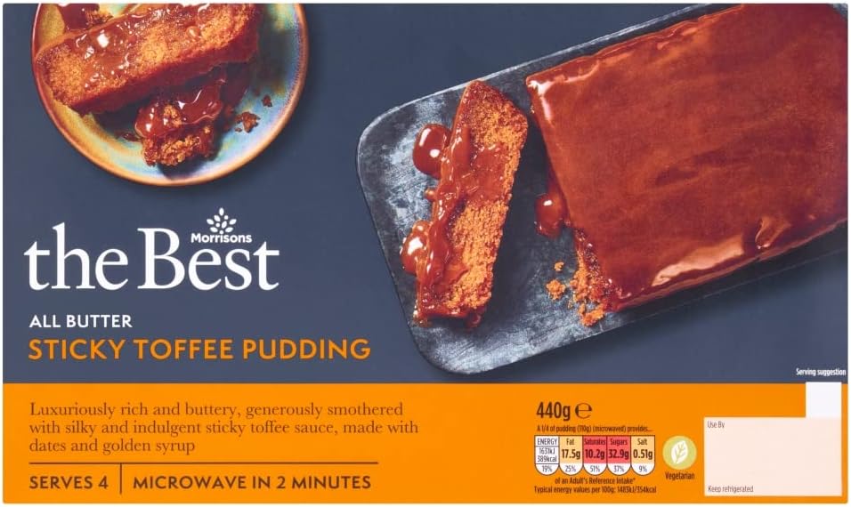 MorrisonsThe Best All Butter Sticky Toffee Pudding 440g