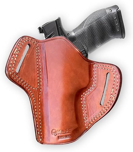 Miniatura 6 de Walther PDP - Funda de piel prémium para panqueques, 0.354 in, 4.5 pulgadas, mano derecha, color marrón #1606#